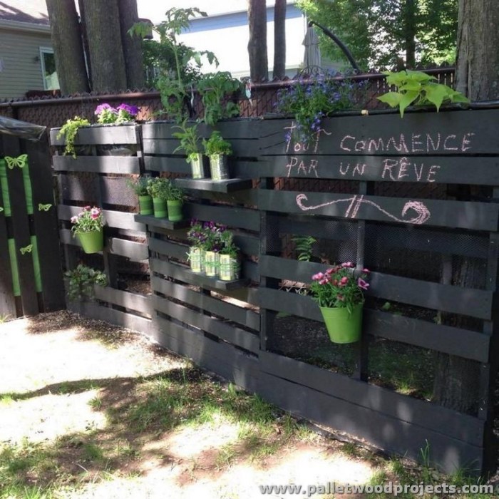 Draußen paletten deko garten